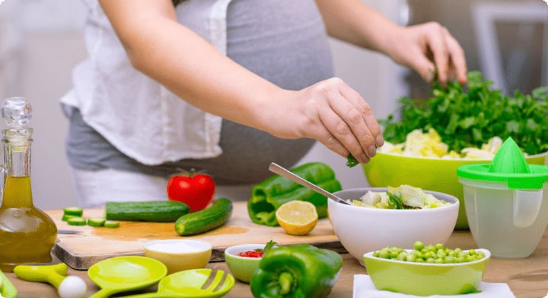 Главные продукты питания при беременности